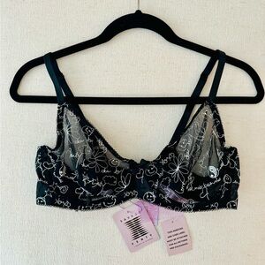 SAVAGE X FENTY by Rihanna Black Bra, Size 38C